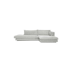 Cane-Line - Bloom open end sofa m/chaiselong venstre & plint Light grey, Ambience