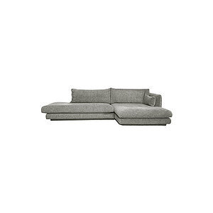 Cane-Line - Bloom open end sofa m/chaiselong venstre & plint Grey, Essence