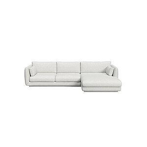 Cane-Line - Bloom 2-pers sofa m/chaiselong venstre & plint Light grey, Cane-line Ambience