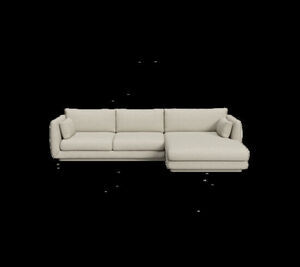 Cane-Line - Bloom 2-pers sofa m/chaiselong venstre & plint Light brown, Cane-line Scent