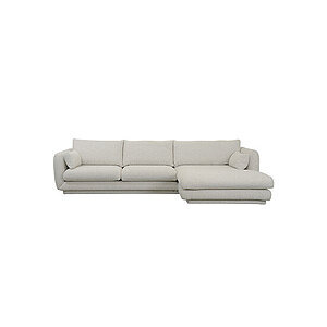 Cane-Line - Bloom 2-pers sofa m/chaiselong venstre & plint Sand, Cane-line Flair/Kimi