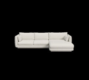 Cane-Line - Bloom 2-pers sofa m/chaiselong venstre & plint Sand, Cane-line Lola