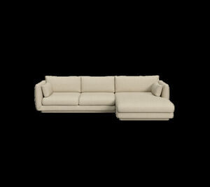 Cane-Line - Bloom 2-pers sofa m/chaiselong venstre & plint Light brown, Cane-line Lola