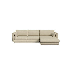 Cane-Line - Bloom 2-pers sofa m/chaiselong venstre & plint Light brown, Cane-line Lola