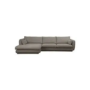 Cane-Line - Bloom 2-pers sofa m/chaiselong højre & plint Light brown, Essence