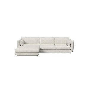 Cane-Line - Bloom 2-pers sofa m/chaiselong højre & plint Sand, Cane-line Lola
