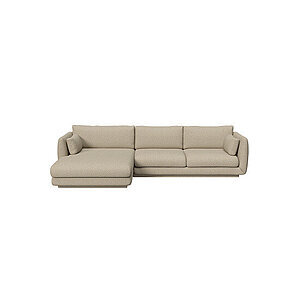 Cane-Line - Bloom 2-pers sofa m/chaiselong højre & plint Brown, Cane-line Lola