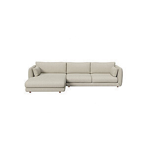 Cane-Line - Bloom 2-pers sofa m/chaiselong højre & teak ben Light brown, Cane-line Scent