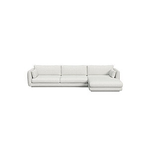 Cane-Line - Bloom 3-pers sofa m/chaiselong venstre & plint Light grey, Cane-line Ambience