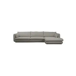 Cane-Line - Bloom 3-pers sofa m/chaiselong venstre & plint Grey , Essence
