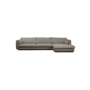 Cane-Line - Bloom 3-pers sofa m/chaiselong venstre & plint Light brown, Essence