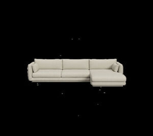 Cane-Line - Bloom 3-pers sofa m/chaiselong venstre & plint Light brown, Cane-line Scent