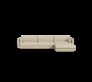 Cane-Line - Bloom 3-pers sofa m/chaiselong venstre & plint Light brown, Cane-line Lola