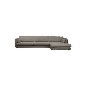 Cane-Line - Bloom 3-pers sofa m/chaiselong venstre & teakben Light brown, Essence