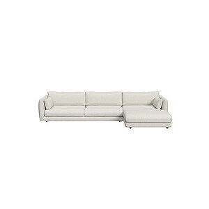 Cane-Line - Bloom 3-pers sofa m/chaiselong venstre & teak ben Sand, Cane-line Lola