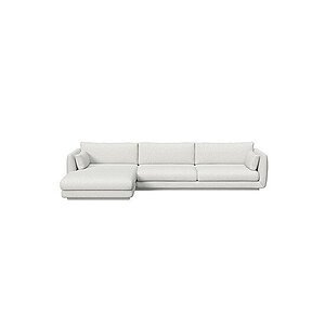Cane-Line - Bloom 3-pers sofa m/chaiselong højre & plint Light grey, Cane-line Ambience