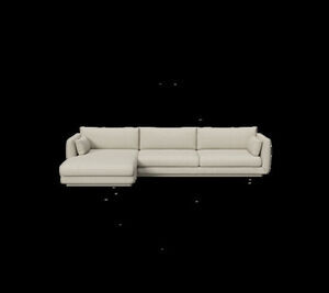 Cane-Line - Bloom 3-pers sofa m/chaiselong højre & plint Light brown, Cane-line Scent