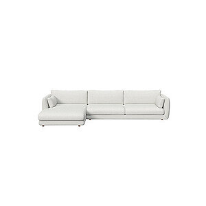 Cane-Line - Bloom 3-pers sofa m/chaiselong højre & teak ben Light grey, Cane-line Ambience