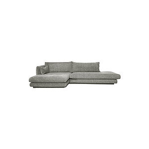 Cane-Line - Bloom open end sofa m/chaiselong højre & plint Grey, Essence