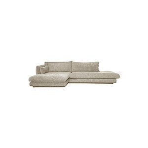 Cane-Line - Bloom open end sofa m/chaiselong højre & plint Sand, Lola