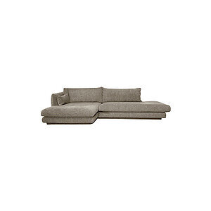 Cane-Line - Bloom open end sofa m/chaiselong højre & plint Brown, Lola