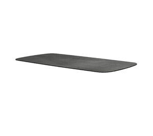 Cane-Line - Bordplade 180x90 cm oval  Dark grey structure, kompaktlaminat