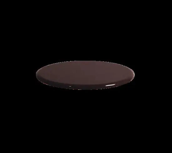 Cane-Line - Bordplade dia. 45 cm  Burgundy, lavasten glaseret