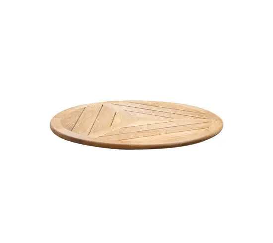 Cane-Line - Bordplade dia. 60 cm Geometrisk Teak