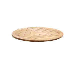 Cane-Line - Bordplade dia. 80 cm Geometrisk Teak