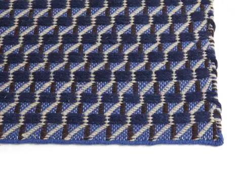 HAY - Channel Rug - 60 x 200 cm - Blue / White