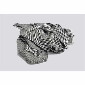 Image of HAY - "Checked Out" Plaid - Sort (190x130 cm)