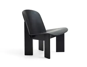 HAY - Chisel - Lounge Chair - Sort - Vandbaseret - Lakeret Egetræ