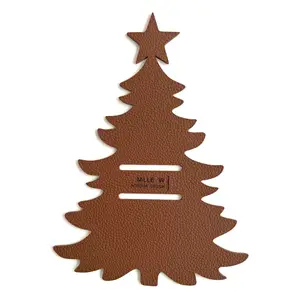 MiLLE W NORDISK DESIGN - Jul - Bestikholder til borddækning - Recycled læder - Cognac