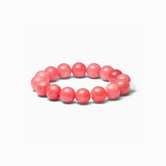 Soï - Chunky Redstone Quartz - Krystal armbånd - Klarhed - 12 mm