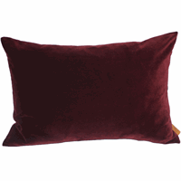 Skriver Collection pude - Velour 40x60 cm - Bordeaux