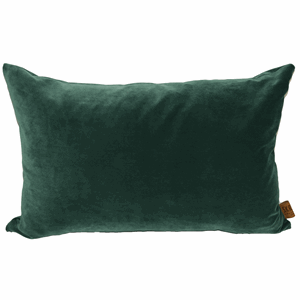 Image of Skriver Collection pude - Velour 40x60 cm - Mørk Grøn