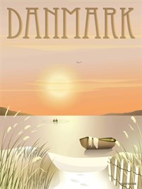 VISSEVASSE Plakat - Danmark Klitterne - 30x40 cm