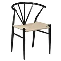 DAN-FORM - DELTA Stol - Natur Rattan/Sort Lak