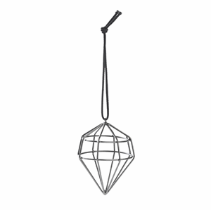 Image of Louise Roe - Diamond ornament - medium - gun metal