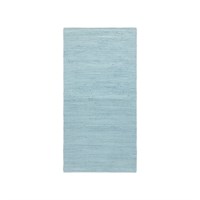 Rug Solid - Bomuldstæppe, daydream blå - 75x300 cm.