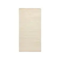 Rug Solid - Bomuldstæppe, desert white - 65x135 cm.