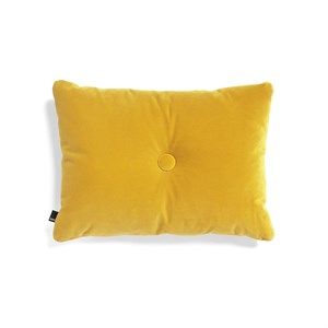 Image of HAY - Pude - Dot Cushion Soft - Velour - Yellow