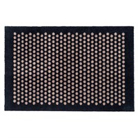 tica copenhagen - Smudsmåtte - Dots - Sort/Sand - 60x90 cm