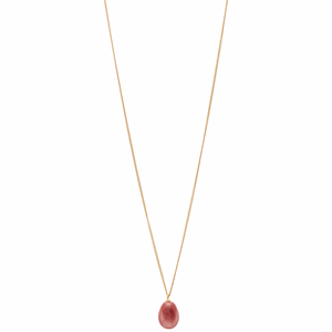 Image of Louise Kragh - Halskæde - Drop - Guld/Rosa