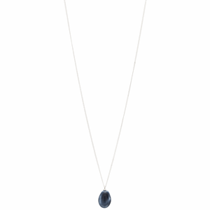 Image of Louise Kragh - Halskæde - Drop - Sølv/Twilight Blue