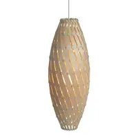 David Trubridge - Ebb Roll Lampe, natur