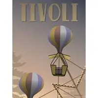 VISSEVASSE - TIVOLI plakat - Luftballonerne 50 x 70