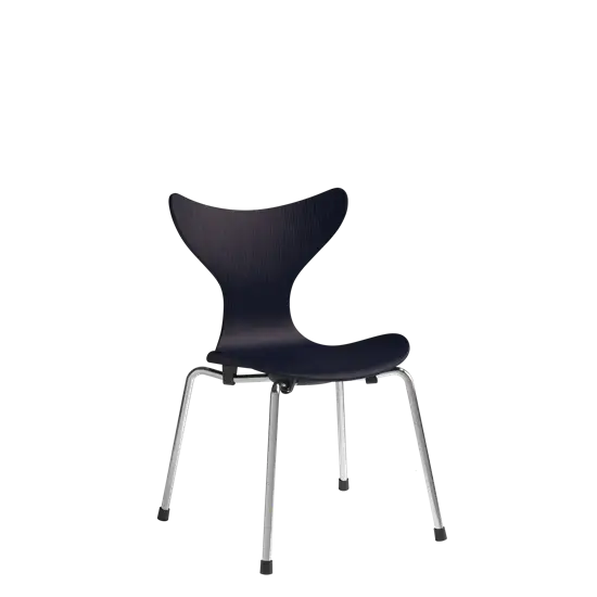 Fritz Hansen - Børnestol - Lily™ - Midnight Blue/krom ben