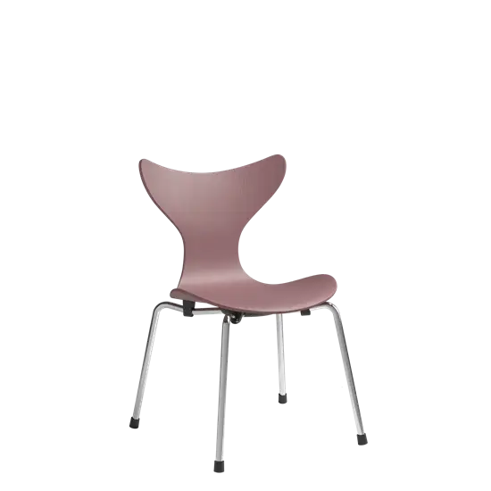 Fritz Hansen - Børnestol - Lily™ - Wild Rose/krom ben