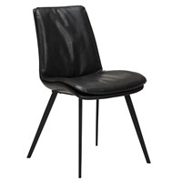 DAN-FORM - FIERCE Stol - Vintage sort kunstlæder